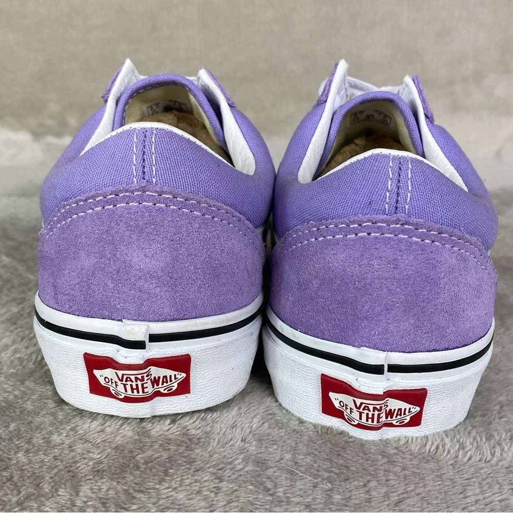 Vans Old Skool Shoes Men 6 Women 7.5 Light Purple Suede Skate‎ Sneakers NEW - Picture 7 of 10